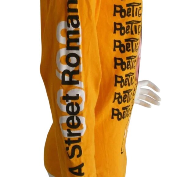 Tupac Shakur Poetic Justice Tshirt, S, Yellow, Long Sleeves, Sleeve Print, 2Pac - Picture 5 of 9